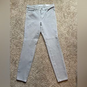 LOFT, grey skinny jeans, size 28